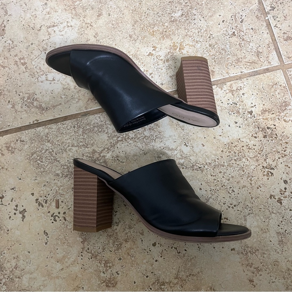 Aldo Peep Toe Block Heel